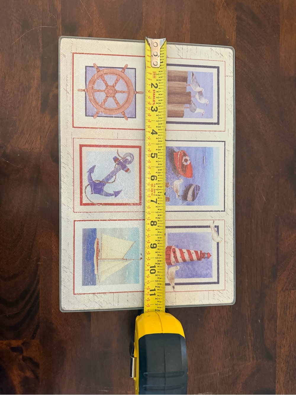 Nautical Glass Cutting Board
